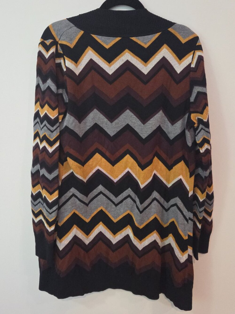 Missoni for Target Chevron Cardigan XL Open Front Zigzag Knit Sweater
